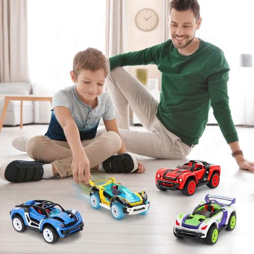 M MOOPAI Pull-Back Toy Cars Take Apart Race Car DIY Car Assembly Toy Tool Kit Build Your Own Car Educational Toy for Kids Boys & Girls Toys Aged 3  (Yellow Blue)