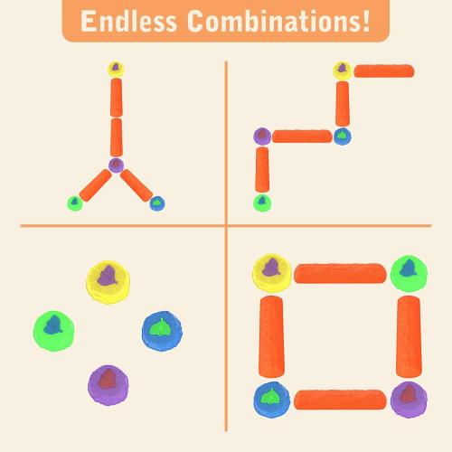 Set of 8 Stepping Stones for Kids - 8Pcs Non-Slip Plastic Stepping Stones with LED Lights, Preschool Balance & Gross Motor Skills Game Toys, for Toddlers 3 Years Up, Outdoor & Indoor