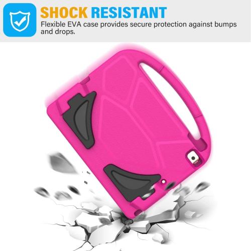 SUPLIK Kids Case for iPad 9th/8th/7th Generation - iPad 10.2 inch 2021/2020/2019 Case with Built-in Screen Protector, Durable Shockproof Handle Stand Kids Cover for Apple iPad 7/8/9 Gen, Pink