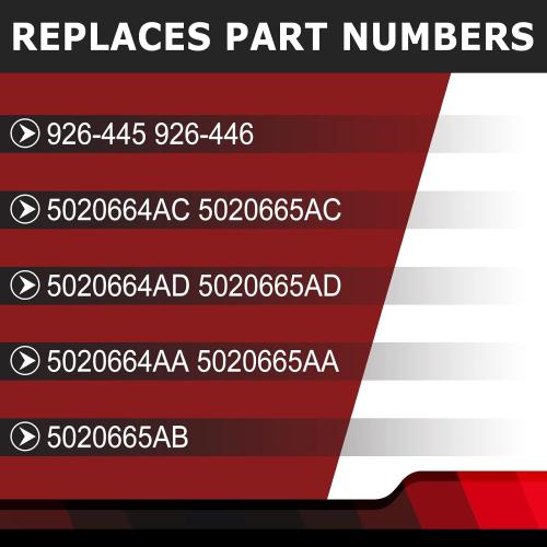 Front Driver & Passenger Side Windshield Outer B Pillar Trim Molding kit Compatible with Dodge Grand Caravan 2008-2020 Chrysler Town Country 2008-2016 Replaces 926-445 926-446 (Left & Right 2ps)