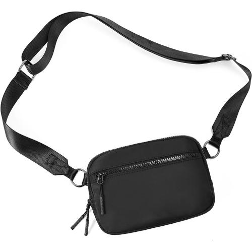 WESTBRONCO Small Crossbody Bags for Women Nylon with Adjustable Strap, Zipper Crossbody Purse, 1L Shoulder Bag for Travel