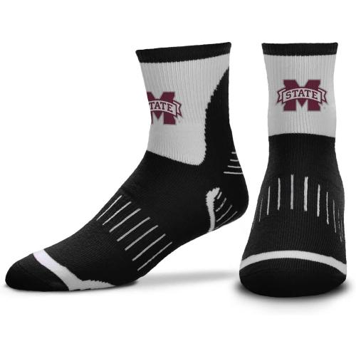 Size MD For Bare Feet Adult NCAA Surge Quarter Length Crew Socks - All Weather Performance - Men & Women - Enhance Your Team Footwear