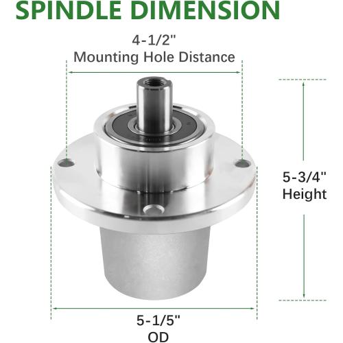 48 037-2000-00 Bad Boy Mower Deck Spindle Assembly Fit for Bad Boy 48 inch Decks MZ 48 MZ Magnum 48 inch Includes 3 Spindle 037-2050-00 3 Blade 038-4826-00 3 Pulley 033-4820-00 Mower Spindle Parts