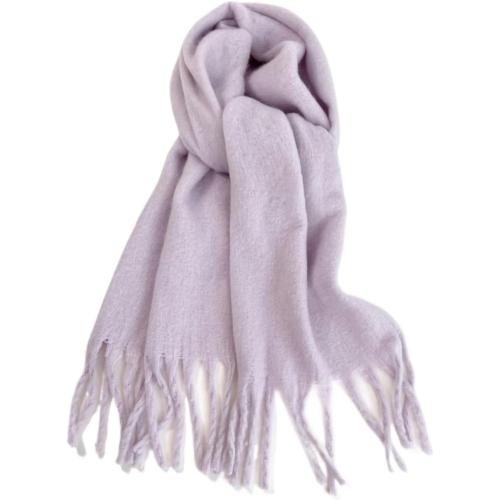 Winter Scarf Men Women Cashmere Warm Solid Pashmina Blanket Wraps Female Thick Soft Bufanda Tassel Shawl Long Poncho Echarpe