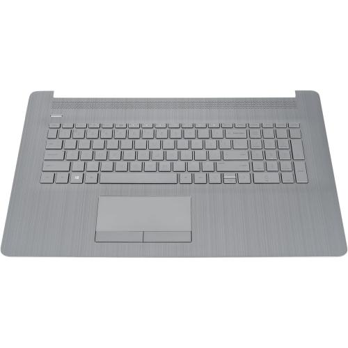 Replacement Upper Case Palmrest for HP 17-by 17t-by 17-ca 17z-ca 17t-by400 17-by0026cy 17z-ca300 Series Laptop Backlit Keyboard with ODD with PTP Touchpad Assembly P/N: L92783-001 6070B1308113