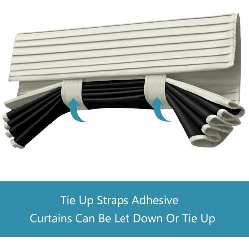 Muamar French Door Curtains Privacy Door Blind, Front Door Window Curtain, Venetian Blinds Style Door Window Cover, 1 Panel Black, W25” x L80”)