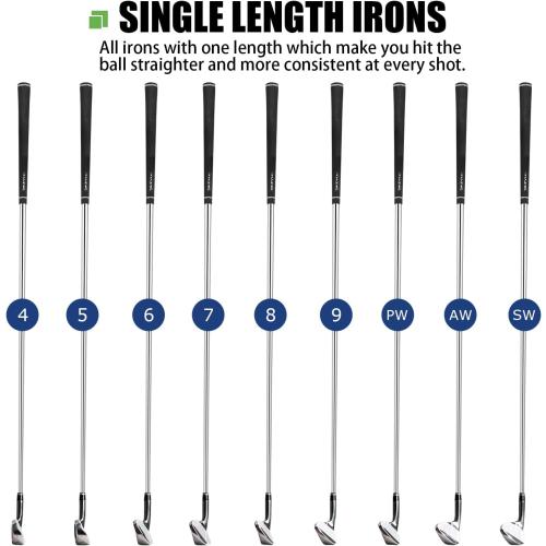 MAZEL Single Length Golf Club Irons Set for Men & Women,Right Handed