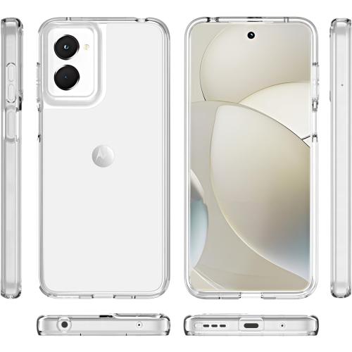 BAISRKE Case for Moto G Power 5G 2024,Heavy Duty Shock Absorption Protective Designed Phone Cover for Motorola Moto G Power 5G(2024) - Crystal Clear