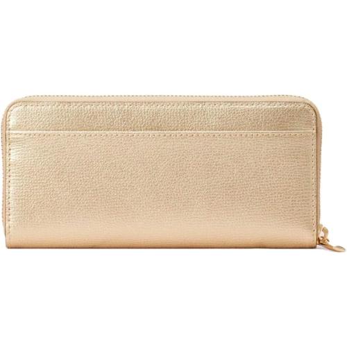 Kate Spade Sylvia Slim Continental Leather Wallet, Pale Gold