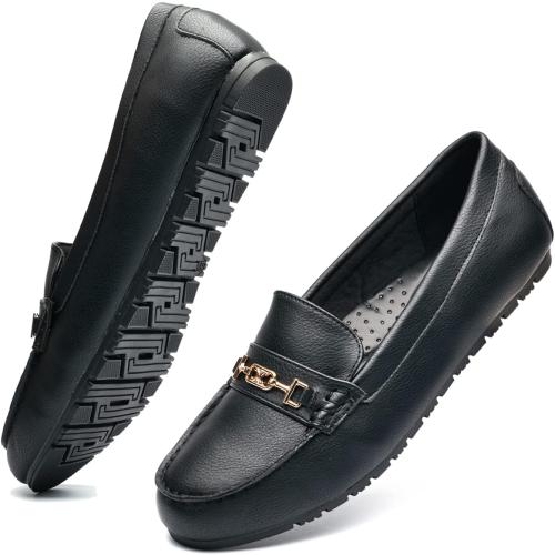 DeYashopin Women's Loafer Shoes Leisure Slip On Work Shoes Comfort Walking Flats size 9.5