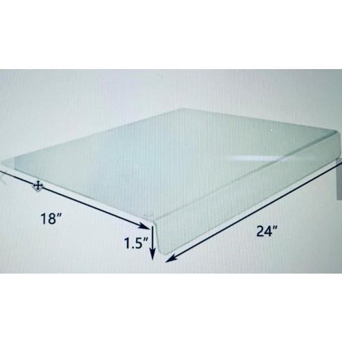 Large Clear Acrylic Cutting Board Chopping Board with Lip 18X24 Non-Slip Design Use for Cutting Vegetables Fruits or Bakery in Home and Restaurant