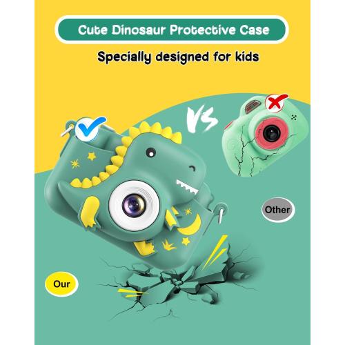 Kids Camera, Toddler Camera for Boys Girls, Toys Gifts for Christmas Birthday Boys Girls Kids 3-9 Year Old Digital Video Camera with 32GB TF Card