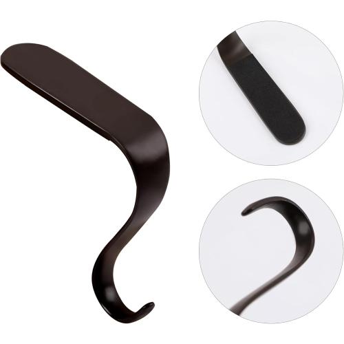 Christmas Stocking Holders Xmas Fireplace Hanger Hooks Set of 4(Rust Black)