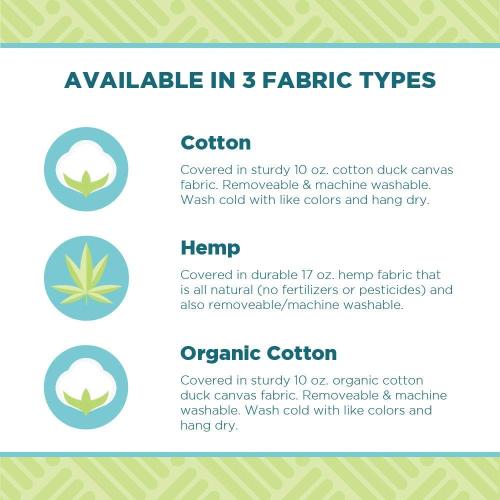 Bean Products Meditation Cushion - Zabuton Meditation Pillows for Sitting on Floor, Yoga Cushion, Cotton Yoga Pillow, Zen Kneeling Prayer Pad- Made in USA - Premium 32x26x3, Natural
