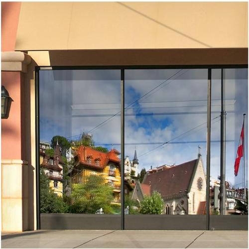 BDF S15 Window Film Daytime Privacy and Heat Control Mirror Silver 15 (Dark) - 36in X 24ft