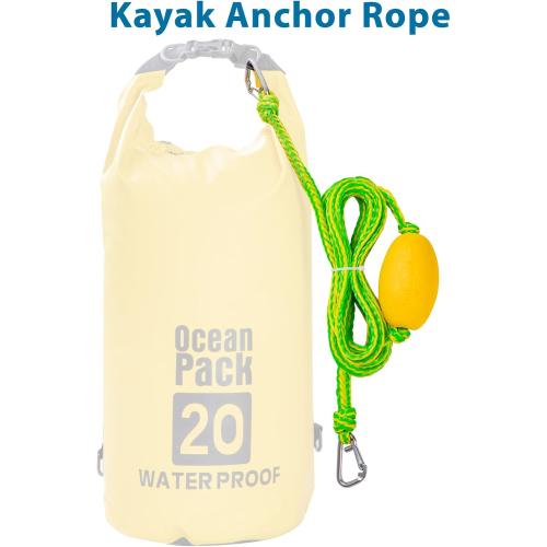 Floating Kayak Tow Rope with Clips – Quick Connect Rescue Line for Kayaks, Jet Ski Anchor Rope – Towing Rope for Tying Kayaks Together, Kayak Accessories, 12FT