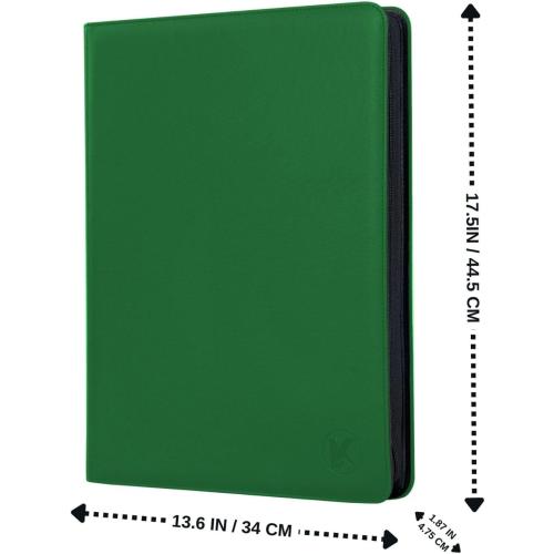 Extra Large 1000  Pockets Trading Card Binder, 16-Pocket Card Ablum Compatible with MTG,Sports Cards & Other Standard Size Trading Cards (Green)