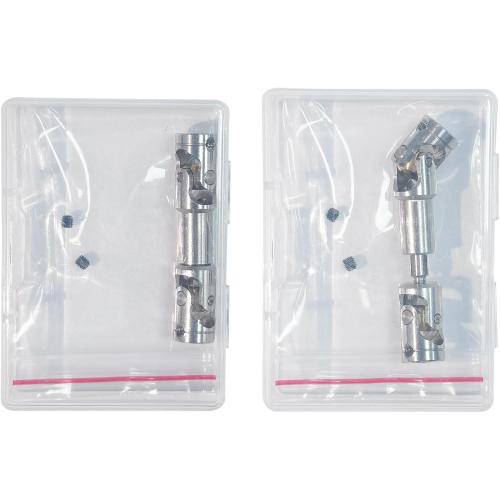 1/14 RC Driveshafts 1Pcs Metal Alloy Silver 1/14 Drive Shaft Compatible with 1/14 Tamiya Trailer Tractor Truck RC Crawler Car (47-57mm)