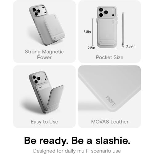 MOFT Trackable Tripod Wallet for Selfie,4-in-1 MagSafe Find My Phone Wallet