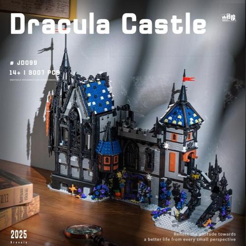 3007Pcs Haunted House Building Set, Halloween Castle Architecture Blocks, 3007Piece Horror Modular Building Kit for Adults & Teens, for Men & Women