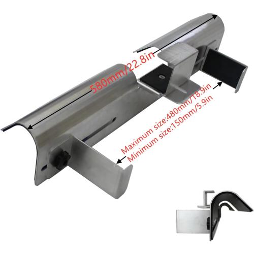 Premium Aluminum Gutter Guard for Ladders - Universal Ladder Stabilizer & Roof Protector - Prevents Gutter Damage & Enhances Safety - Fits Ladders Up to 18.9 Inches Wide