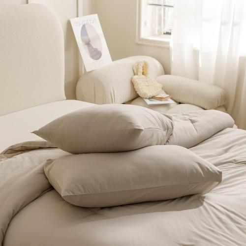 King size 104 x 96 Comforter Set Oatmeal, 3pcs(1 Boho Oatmeal Comforter & 2 Pillowcases) All Season Soft Bedding Lightweight Bedspread Blanket Quilt