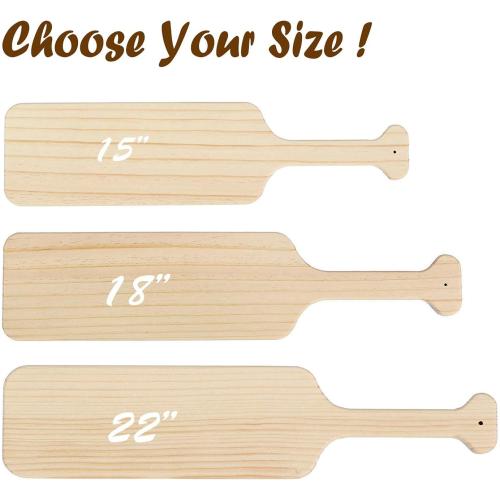 BATTIFE 22inch Greek Sorority Paddle - Unfinished Pine Wooden Frat Paddle, Fraternity Wood Paddles for Arts Crafts