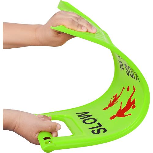 Slow Children Playing Sign For Street, Caution Kids At Play Safety Sign, Down crossing traffic signs outdoor (3 Pack)