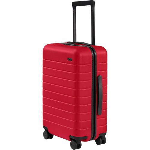Away The Carry-On Luggage, 22-inch Lightweight Hardside Spinner Suitcase | Durable & Lightweight, Premium 360° Spinner Wheels, Interior Compression System, TSA-Approved Lock, Cherry Red