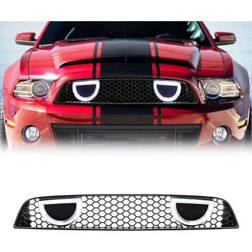EOMD Mach 1 Front Bumper Grille Compatible with 2013-2014 Mustang W/DRL and Turn Signal Lights, Not fit Shelby/ GT500