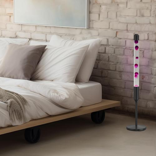 Size 47.5-Inch Liquid Motion Lamp,Magma Lamp, Mood Relaxation Light，Suitable for Home Decoration, Living Room, Office, Bedroom, café (47.5 inch Purple Wax)