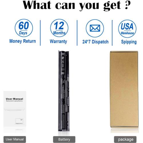 VI04 Notebook Battery for HP Spare 756743-001 756478-851 756744-001 | 756478-421 VI04041 VI04XL VI04041-CL HSTNN-LB6I HSTNN-C82C ProBook 450 G2 Pavilion 15-P226NR 15-P213CL Envy M7-K111DX