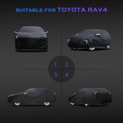 Car Cover Custom Fit for Toyota RAV4 1996-2025,Honda CRV 1997-2025, 6 Layers Truck Cover Waterproof All Weather for Automobiles,Outdoor Full Exterior Cover,Rain, Sun, Wind Protection,Black ‼️USED ‼️has mild dust and trash‼️