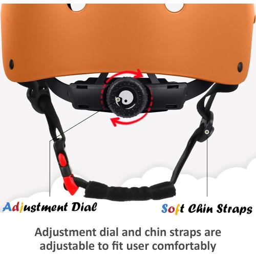 Kids Bike Helmet, Adjustable and Multi-Sport, from Toddler to Youth, 3 Sizes