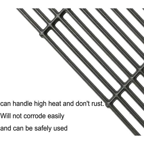 C6505A(4-Pack) 19 3/4 Cast Iron Cooking Grid Grates Replacement for Chargriller 2121, 2123, 2222, 2828, 3001, 3008, 3030, 3725, 4000, 4208, 5050, 5072, 5252, 9020
