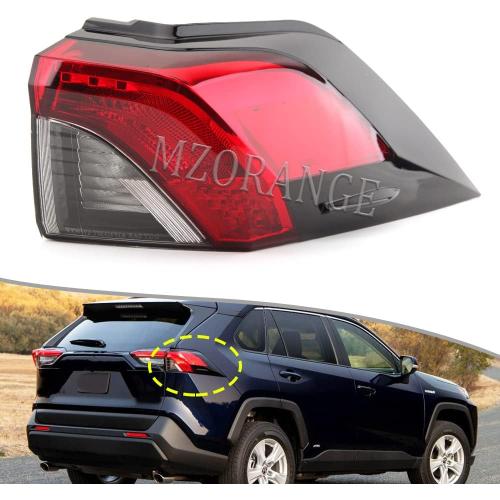 Tail Light Rear Brake Lamp For Toyota RAV4 2019 2020 2021(Right Passenger Side) Not include bulbs Replace TO2805148 81550-0R090