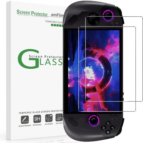 amFilm 2 Pack Screen Protector for Lenovo Legion Go S 8.0'' Handheld 2025, Tempered Glass, 8.0 inch Full Coverage, Transparent Ultra HD, Anti-Scratch, Anti-Fingerprint