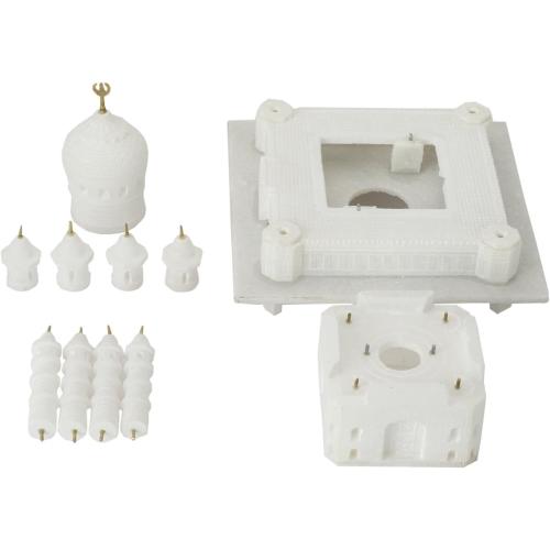 CARRY ME Handmade Taj Mahal Replica 6-Inch – Natural Marble Showpiece from Agra | Indian Souvenir Model | Miniature Marble Taj Mahal for Home Decor, Tabletop, Diwali or Wedding Return Gift