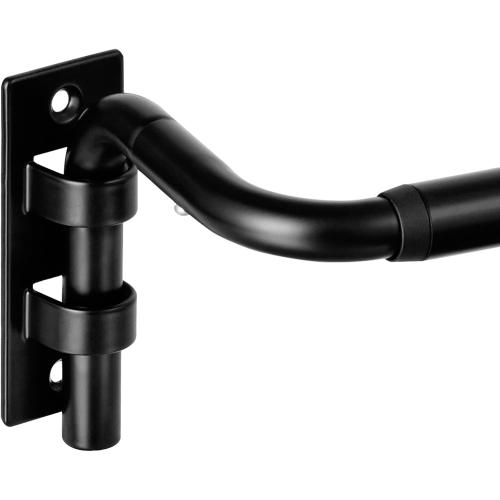 ENJOYBASICS 48-84 Wrap Around Curtain Rod, Quick Curtain Change, Black | Blackout Curtain Rod, Maximum Block Light for Sleep, Flexibly Adjustable Length to Fit Any Room, No Sagging, Easy to Install