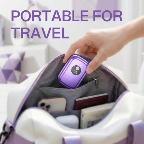 Cordless Electric Razors for Women, Travel Electric Shaver with LED Display, Rechargeable Body Trimmer Shaver for Private Area, Face Underarms Bikini,Lips,arms, Legs (Purple)