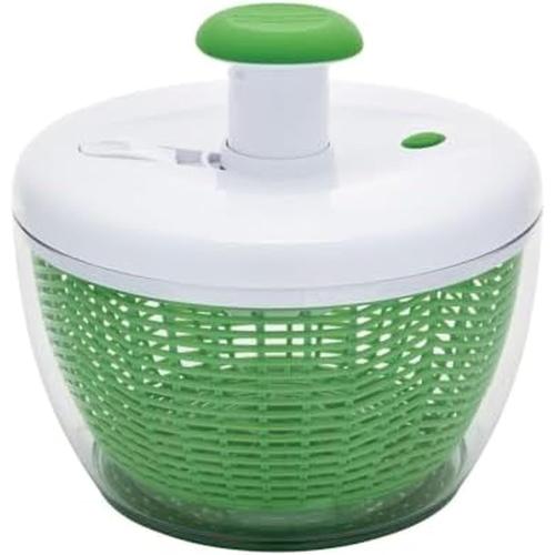 Farberware Small Pro Salad Spinner, 3.16 Qt Lettuce Spinner with Pump Mechanism, Colander Basket and Non-Slip Base - Compact Fruit Washer Spinner Bowl for Singles and Couples