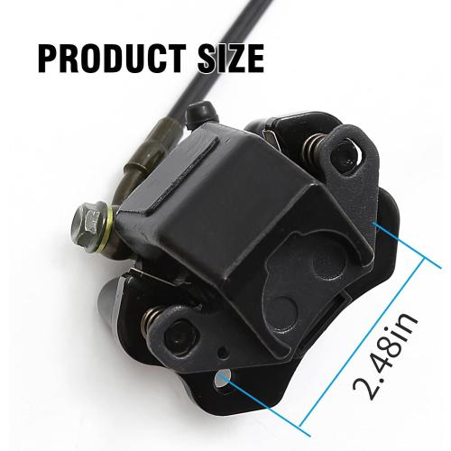 Left Hydraulic Brake Master Caliper Rear Hand Hydraulic Disc Brake Assembly Replacement for 50cc 90cc 110ccc 125cc Chinese Taotao Roketa Sunl Go-Kart Dune Buggy Quad ATV Dirt Mini Bike