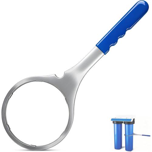 SW-4-SS-8 Water Filter Housing Wrench, 6 ID Heavy Duty Metal Water Filter Wrench | Replaces the plastic SW-4 wrench, Fits American Plumber W2010-PR, Whirlpool WHKF-DWHBB, Pentek 144368, Whole House Filter