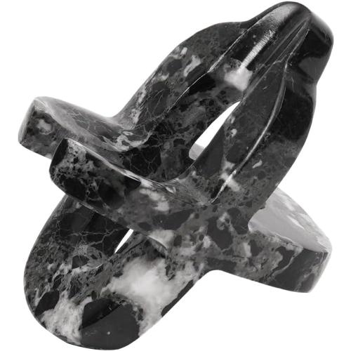 Marble Cell Phone Stand Holder Black Zebra 4'' Office Stationery Supplies, Remote Control Holder for Modern Office Desk, Ideal Phone Stand, Key & Sunglasses Stand Valentines Day Decor