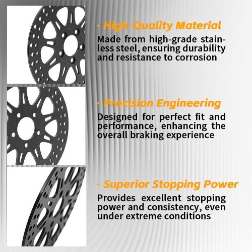 TOFR 11.8 Rear Brake Rotor Disc for Harley TOURING Street Glide Electra Glide Road King Road Glide Ultra Custom Special 2008-2021