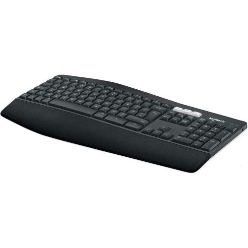 Logitech K850 Wireless Bluetooth Keyboard PC Mac Chrome Unifying Receiver (Renewed)