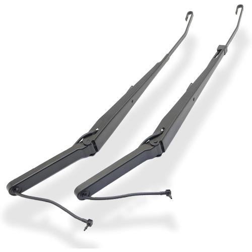1 Pair Front Windshield Wiper Arm Kit Fits Compatible with 2002-2007 Chevrolet Silverado Avalanche Suburban Tahoe GMC Sierra Yukon Cadillac Escalade Replaces OE 42694 42547 15829647 15829648