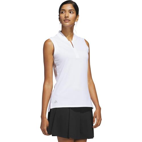 Size XL adidas Women's button Sleeveless Polo Shirt