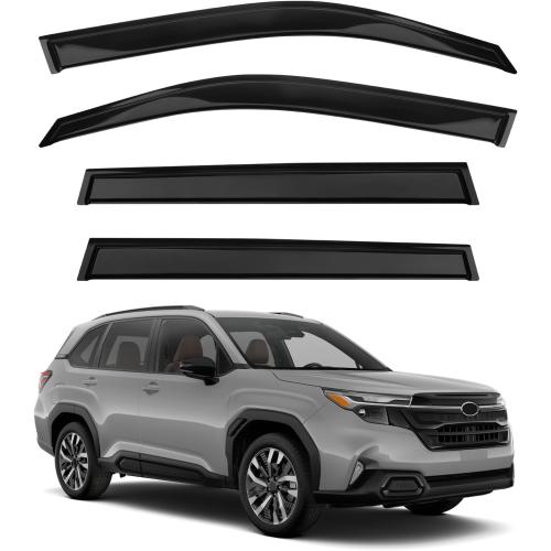 Tape-On Side Window Deflectors for Subaru Forester 2025  - Rain Guards & Wind Deflectors