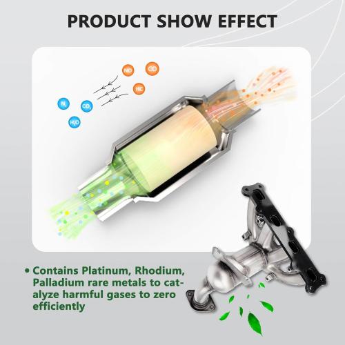 Front Catalytic Converter Compatible with 2007 2008 2009 2010 2011 2012 2013 2014 2015 2016 2017 Jeep Compass/Patriot 2.4L(4WD Only), 2007-2008 Dodge Caliber 2.4L, Direct-fit(EPA Compliant)